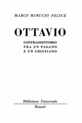 book Ottavio. Contraddittorio fra un pagano e un cristiano  