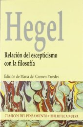 book Relación del escepticismo con la filosofía (R) (2006)  