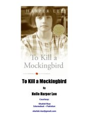 book To Kill a Mockingbird  