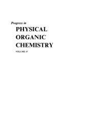 book Progress in Physical Organic Chemistry, Volume 17  