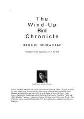 book The Wind-Up Bird Chronicle  