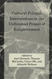 book Cultural-political interventions in the unfinished project of enlightenment  