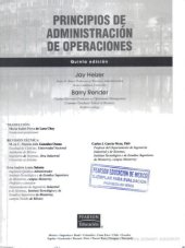 book Principios de administración de operaciones  