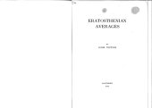 book Eratosthenian averages,  