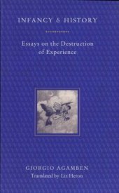 book Infancy and history: the destruction of experience  