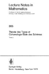 book Theorie des Topos et Cohomologie Etale des Schemas