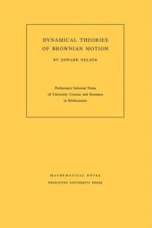 book Dynamical theories of Brownian motion