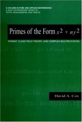 book Primes of the form x^2 + ny^2