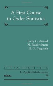 book A first course in order statistics