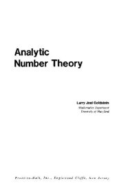 book Analytic Number Theory 