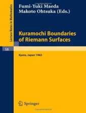 book Kuramochi Boundaries of Riemann Surfaces