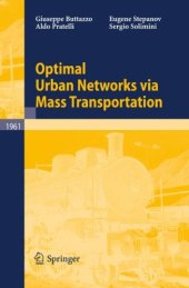 book Optimal urban networks via mass transportation