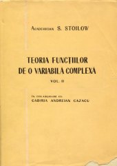 book Teoria funcţiilor de o variabilă complexă, vol. 2  