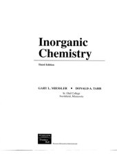 book Inorganic Chemistry 3rd Edition  