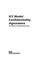 book ICC model confidentiality agreement  