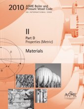 book ASME BPVC 2010 - Section II, Part D: Properties (Metric)  