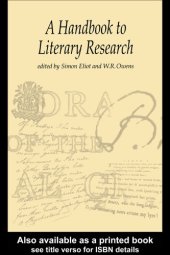 book A Handbook to Literary Research  