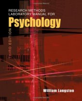 book Research Methods Laboratory Manual for Psychology, Third Edition  