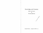 book Knowledge and Certainty: Essays and Lectures  