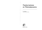 book Twenty Lectures on Thermodynamics  