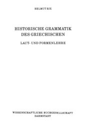 book Historische Grammatik des Griechischen  