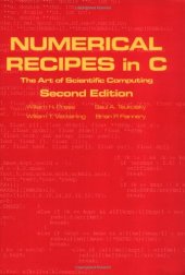 book Numerical Recipes in C book set: Numerical Recipes in C: The Art of Scientific Computing, Second Edition  