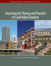 book Assessing the Theory and Practice of Land Value Taxation  