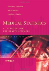 book Medical statistics: a textbook for the health sciences  