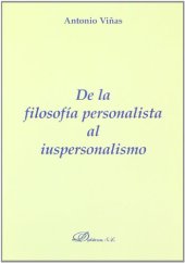 book De la filosofía personalista al iuspersonalismo  