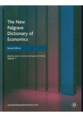 book The New Palgrave Dictionary of Economics, Second Edition: Volume 1  