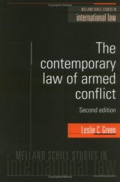 book The Contemporary Law of Armed Conflict (Melland Schill Studies in International Law)  