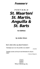 book Frommer's Portable St. Maarten St. Martin, Anguilla & St. Barts  