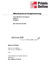 book Vector Mechanics for Engineers: Dynamics  