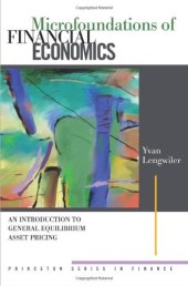 book Microfoundations of Financial Economics: An Introduction to General Equilibrium Asset Pricing  