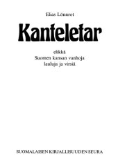 book Kanteletar, elikka, Suomen kansan vanhoja lauluja ja virsia  