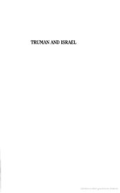 book Truman and Israel  