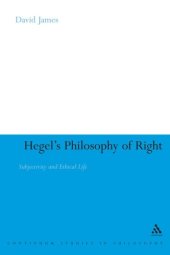 book Hegel’s Philosophy of Right; Subjectivity and Ethical Life  