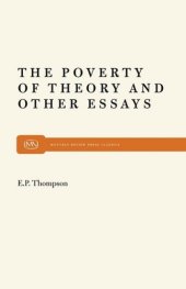 book The Poverty of Theory and Other Essays