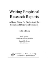 book Writing Empirical Research Reports: A Basic Guide for Students of the Social and Behavioral Sciences  