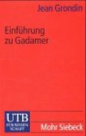 book Einführung zu Gadamer (UTB für Wissenschaft 2139)  