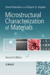 book Microstructural Characterization of Materials  