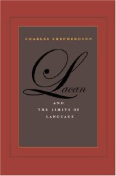 book Lacan and the limits of language  