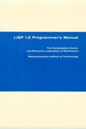 book LISP 1.5 Programmer's Manual  