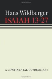 book Isaiah 13 to 27 (Continental Commentaries)  