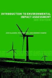 book Introduction To Environmental Impact Assessment (Natural and Built Environment Series)  