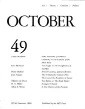 book October journal No.49 Summer (1989)  