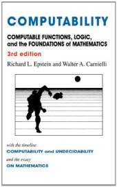 book Computability: Computable Functions, Logic, and the Foundations of Mathematics, 3rd Edition  