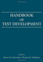 book Handbook of Test Development  