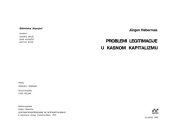 book Problem legitimacije u kasnom kapitalizmu  