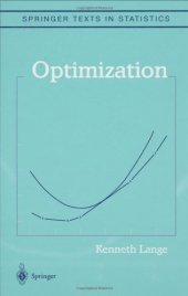 book Optimization (Springer Texts in Statistics)  